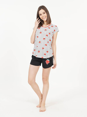 Купить Хлопковый комплект с шортами VIENETTA 0091170069 в Украина в Lingerie.ua - Одяг для дому та відпочинку, Фото 2