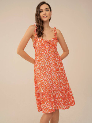 Купить Сарафан літній з воланом FEYZA 4023 в Украина