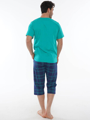 Купить Хлопковый комплект с капри в клетку GAZZAZ 0123081046 в Украина в Lingerie.ua - Одяг для дому та відпочинку, Фото 7