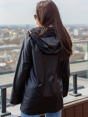 Купить  Кожаная куртка ветровка на молнии LINGERIE 170556 в Украина в Lingerie.ua - Одяг для дому та відпочинку, Фото 4