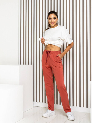 Купить Хлопковые брюки прямого покроя LINGERIE 170583  в Украина в Lingerie.ua - Одяг для дому та відпочинку, Фото 8