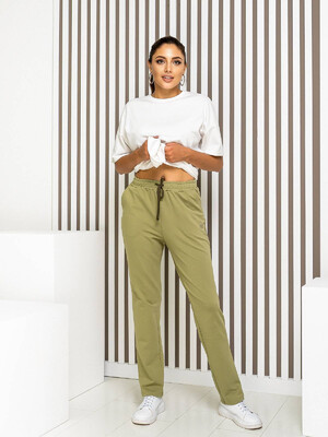 Купить Хлопковые брюки прямого покроя LINGERIE 170583  в Украина в Lingerie.ua - Одяг для дому та відпочинку, Фото 6