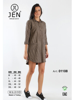 Купить Туніка JEN 01108 фланель в Украина в Lingerie.ua - Одяг для дому та відпочинку, Фото 2