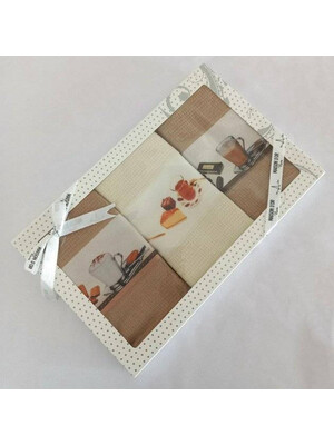 Купить НАБОР ВАФЕЛЬНЫХ КУХОННЫХ ПОЛОТЕНЕЦ MAISON D`OR Tea time в Украина в Lingerie.ua - Одяг для дому та відпочинку, Фото 2