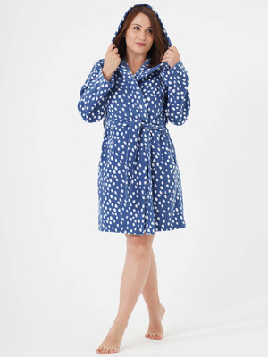 Флисовый халат женский с капюшоном VIENETTA 1031676182