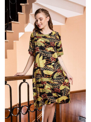 Купить Платье из штапелю с коротким рукавом COCOON J2-2369 в Украина