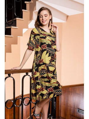 Купить Платье из штапелю с коротким рукавом COCOON J2-2369 в Украина в Lingerie.ua - Одяг для дому та відпочинку, Фото 4