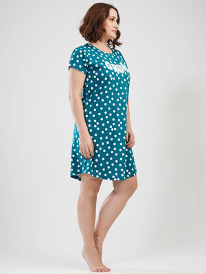 Купить Хлопковая туника с коротким рукавом VIENETTA 1100731081 в Украина в Lingerie.ua - Одяг для дому та відпочинку, Фото 2