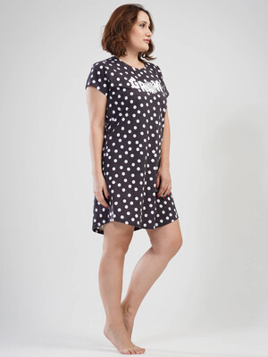 Купить Хлопковая туника с коротким рукавом VIENETTA 1100731081 в Украина в Lingerie.ua - Одяг для дому та відпочинку, Фото 7