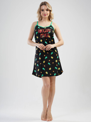 Купить Хлопковая ночная сорочка с принтом авокадо VIENETTA 1112656681 в Украина в Lingerie.ua - Одяг для дому та відпочинку, Фото 4