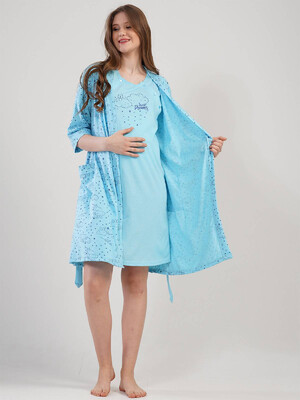Комплект з нічної сорочки та халату VIENETTA 1115103169