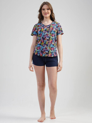 Купить Хлопковый комплект с шортами VIENETTA 1121030155 в Украина в Lingerie.ua - Одяг для дому та відпочинку, Фото 2