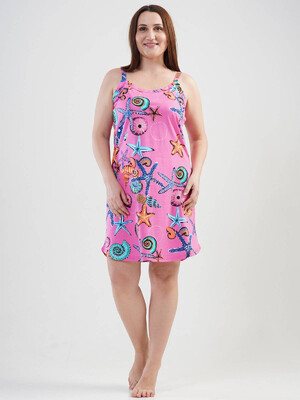 Купить Хлопковая ночная сорочка большого размера VIENETTA 1121160263 в Украина в Lingerie.ua - Одяг для дому та відпочинку, Фото 1