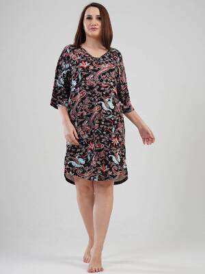 Купить Туника большого размера из вискозы VIENETTA 1114912451 в Украина в Lingerie.ua - Одяг для дому та відпочинку, Фото 1
