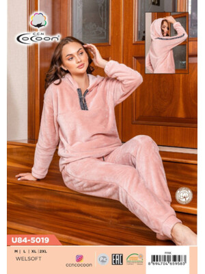 Купить Теплый женский костюм с капюшоном COCOON U84-5019 в Украина в Lingerie.ua - Одяг для дому та відпочинку, Фото 9