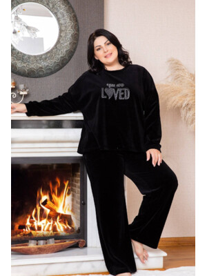 Купить Костюм велюровый COCOON U61-1122 большие размеры в Украина в Lingerie.ua - Одяг для дому та відпочинку, Фото 5