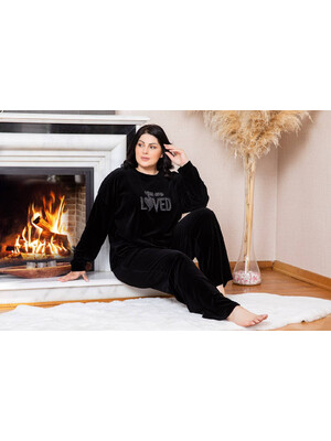 Купить Костюм велюровый COCOON U61-1122 большие размеры в Украина в Lingerie.ua - Одяг для дому та відпочинку, Фото 4