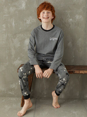 Купить Хлопковая пижама с длинным рукавом для мальчика ZEYZEY 8458 в Украина