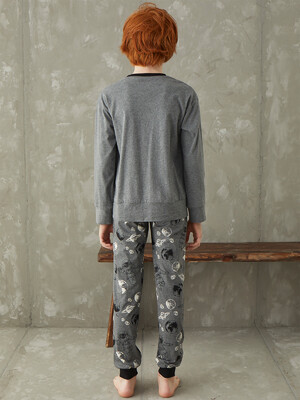 Купить Хлопковая пижама с длинным рукавом для мальчика ZEYZEY 8458 в Украина в Lingerie.ua - Одяг для дому та відпочинку, Фото 2