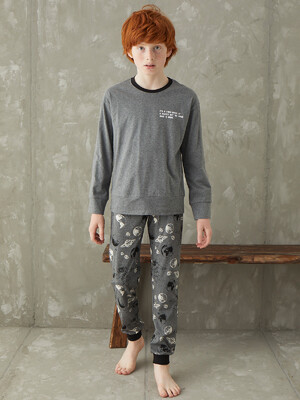 Купить Хлопковая пижама с длинным рукавом для мальчика ZEYZEY 8458 в Украина в Lingerie.ua - Одяг для дому та відпочинку, Фото 3