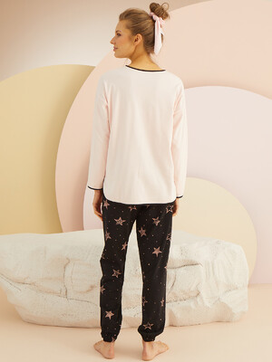 Купить Хлопковая пижама с брюками на манжете SEVIM 13927 в Украина в Lingerie.ua - Одяг для дому та відпочинку, Фото 3