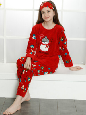 Купить Теплая детская пижама с новогодним принтом MINIMOON 2347 в Украина в Lingerie.ua - Одяг для дому та відпочинку, Фото 2