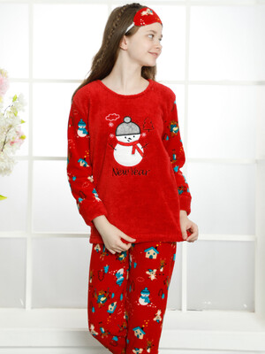 Купить Теплая детская пижама с новогодним принтом MINIMOON 2347 в Украина в Lingerie.ua - Одяг для дому та відпочинку, Фото 3