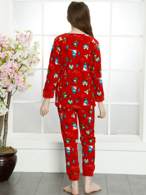 Купить Теплая детская пижама с новогодним принтом MINIMOON 2347 в Украина в Lingerie.ua - Одяг для дому та відпочинку, Фото 4