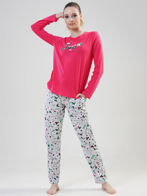 Купить Трикотажный домашний костюм с длинным рукавом VIENETTA 2041520414 в Украина в Lingerie.ua - Одяг для дому та відпочинку, Фото 2