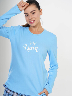 Купить Хлопковый комплект женский с длинным рукавом VIENETTA 2080205877 в Украина в Lingerie.ua - Одяг для дому та відпочинку, Фото 2