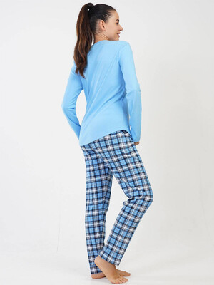 Купить Хлопковый комплект женский с длинным рукавом VIENETTA 2080205877 в Украина в Lingerie.ua - Одяг для дому та відпочинку, Фото 5