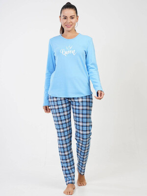 Купить Хлопковый комплект женский с длинным рукавом VIENETTA 2080205877 в Украина в Lingerie.ua - Одяг для дому та відпочинку, Фото 7