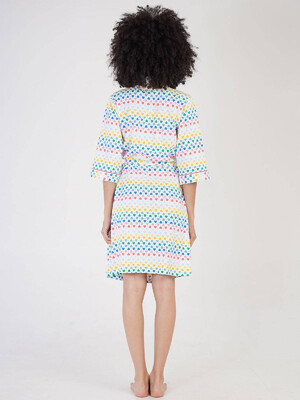 Купить Хлопковый халат на запах VIENETTA 2112560599 в Украина в Lingerie.ua - Одяг для дому та відпочинку, Фото 2