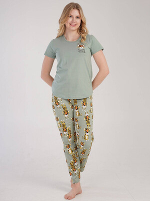 Купить Хлопковый комплект с брюками  VIENETTA 2122175889 в Украина в Lingerie.ua - Одяг для дому та відпочинку, Фото 1