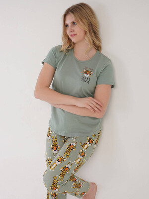 Купить Хлопковый комплект с брюками  VIENETTA 2122175889 в Украина в Lingerie.ua - Одяг для дому та відпочинку, Фото 4