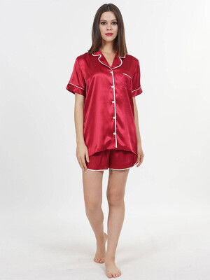 Купить Шёлковый комплект с шортами VIENETTA SATEEN 1608244856  в Украина в Lingerie.ua - Одяг для дому та відпочинку, Фото 4