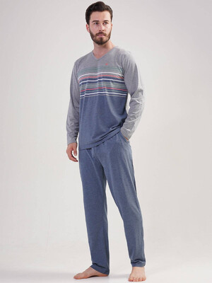 Купить Бавовняна піжама з довгим рукавом VIENETTA MAN 2041270000 в Украина в Lingerie.ua - Одяг для дому та відпочинку, Фото 2