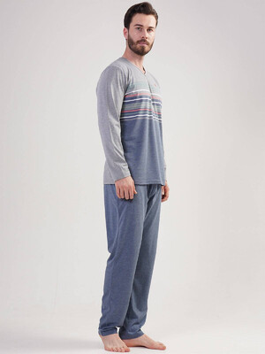 Купить Бавовняна піжама з довгим рукавом VIENETTA MAN 2041270000 в Украина в Lingerie.ua - Одяг для дому та відпочинку, Фото 4