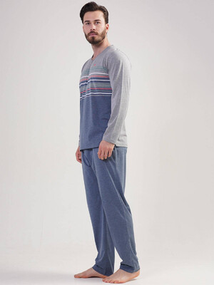 Купить Бавовняна піжама з довгим рукавом VIENETTA MAN 2041270000 в Украина в Lingerie.ua - Одяг для дому та відпочинку, Фото 5