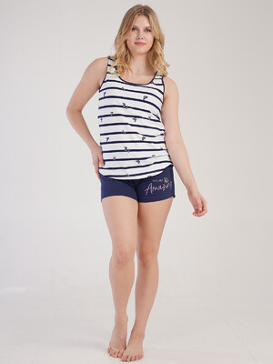 Купить Хлопковый комплект с шортами VIENETTA 2116180430 в Украина в Lingerie.ua - Одяг для дому та відпочинку, Фото 1