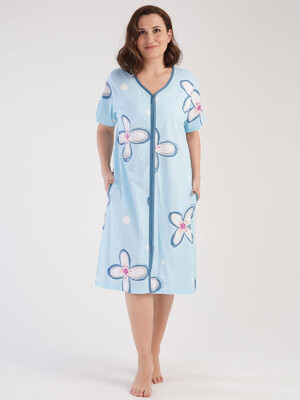 Купить Хлопковый халат на молнии VIENETTA 2121771507 в Украина в Lingerie.ua - Одяг для дому та відпочинку, Видео