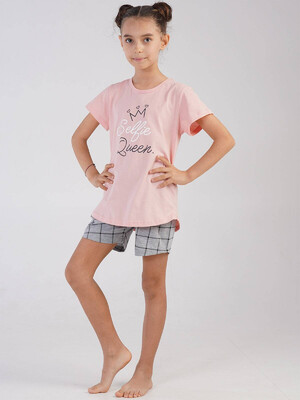 Купить Хлопковый комплект с шортами VIENETTA KIDS 2125841708 в Украина в Lingerie.ua - Одяг для дому та відпочинку, Фото 4