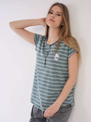 Купить Хлопковый комплект с капри VIENETTA 2125540000 в Украина в Lingerie.ua - Одяг для дому та відпочинку, Видео