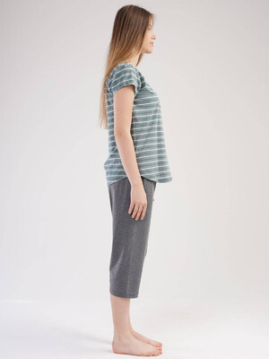 Купить Хлопковый комплект с капри VIENETTA 2125540000 в Украина в Lingerie.ua - Одяг для дому та відпочинку, Фото 4