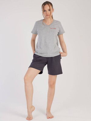 Купить Хлопковый комплект с шортами VIENETTA 3010190000 в Украина в Lingerie.ua - Одяг для дому та відпочинку, Фото 2