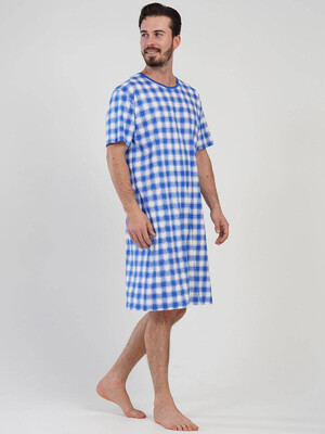 Купить Хлопковая туника в клетку VIENETTA MAN 1090152387 в Украина в Lingerie.ua - Одяг для дому та відпочинку, Фото 2