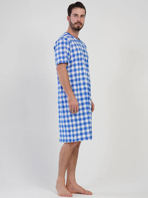 Купить Хлопковая туника в клетку VIENETTA MAN 1090152387 в Украина в Lingerie.ua - Одяг для дому та відпочинку, Фото 3