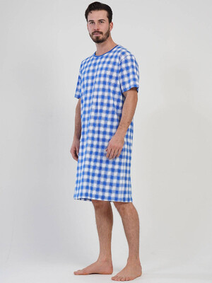 Купить Хлопковая туника в клетку VIENETTA MAN 1090152387 в Украина в Lingerie.ua - Одяг для дому та відпочинку, Фото 4