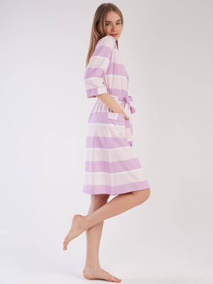 Купить Хлопковый халат на запах VIENETTA 2112171494 в Украина в Lingerie.ua - Одяг для дому та відпочинку, Фото 3