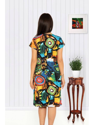 Купить Хлопковое платье с ярким принтом COCOON P22319 в Украина в Lingerie.ua - Одяг для дому та відпочинку, Фото 2